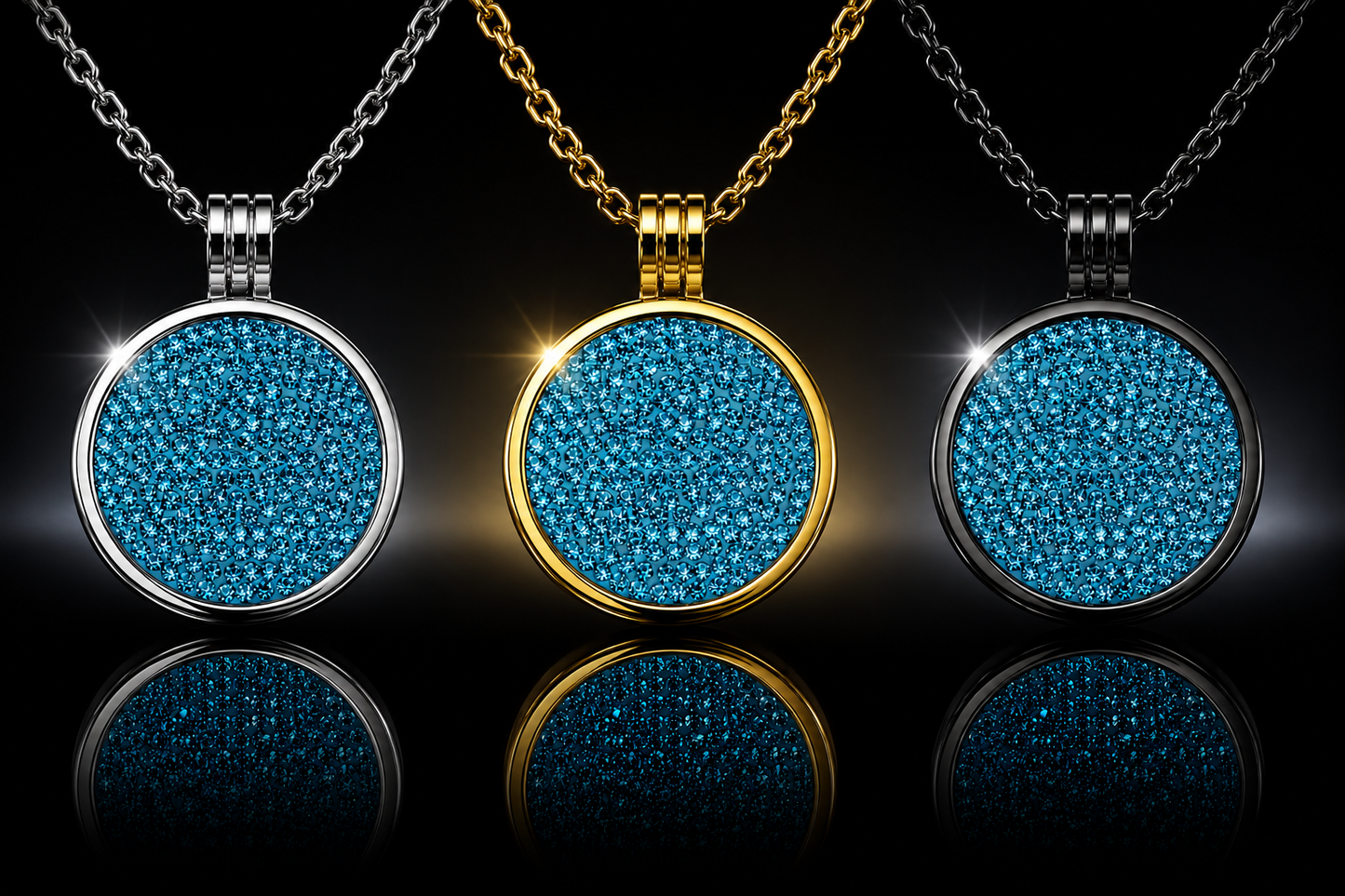 Genuine Turquoise Crystal Coins for the SWTL Jewelry Collection