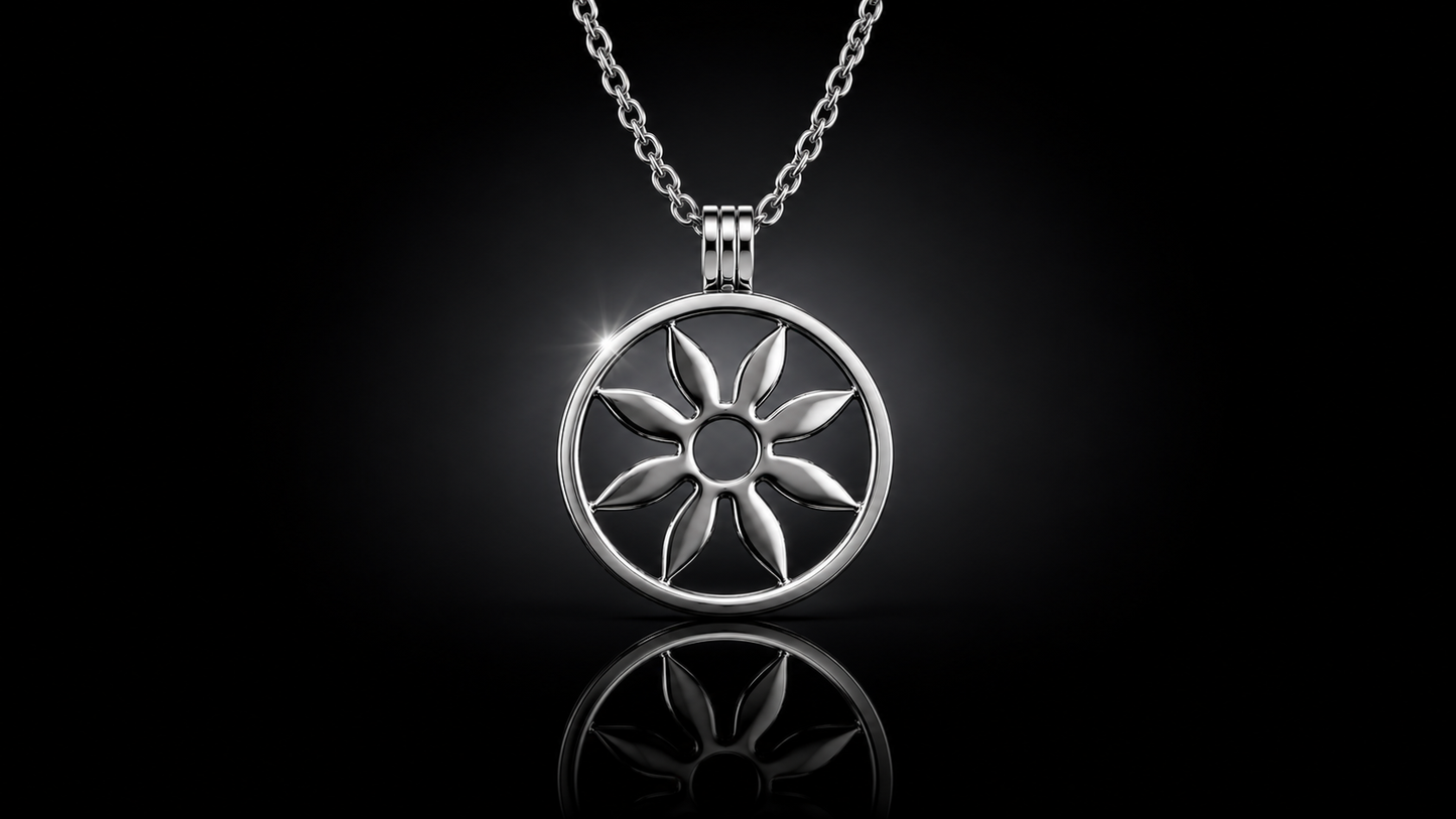 25mm Laser Cut Flower Coin for the SWTL Jewelry Collection