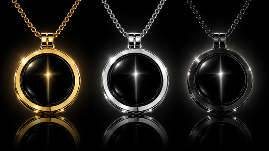 25 mm Black Cat’s Eye Coin – SWTL Interchangeable Pendant System