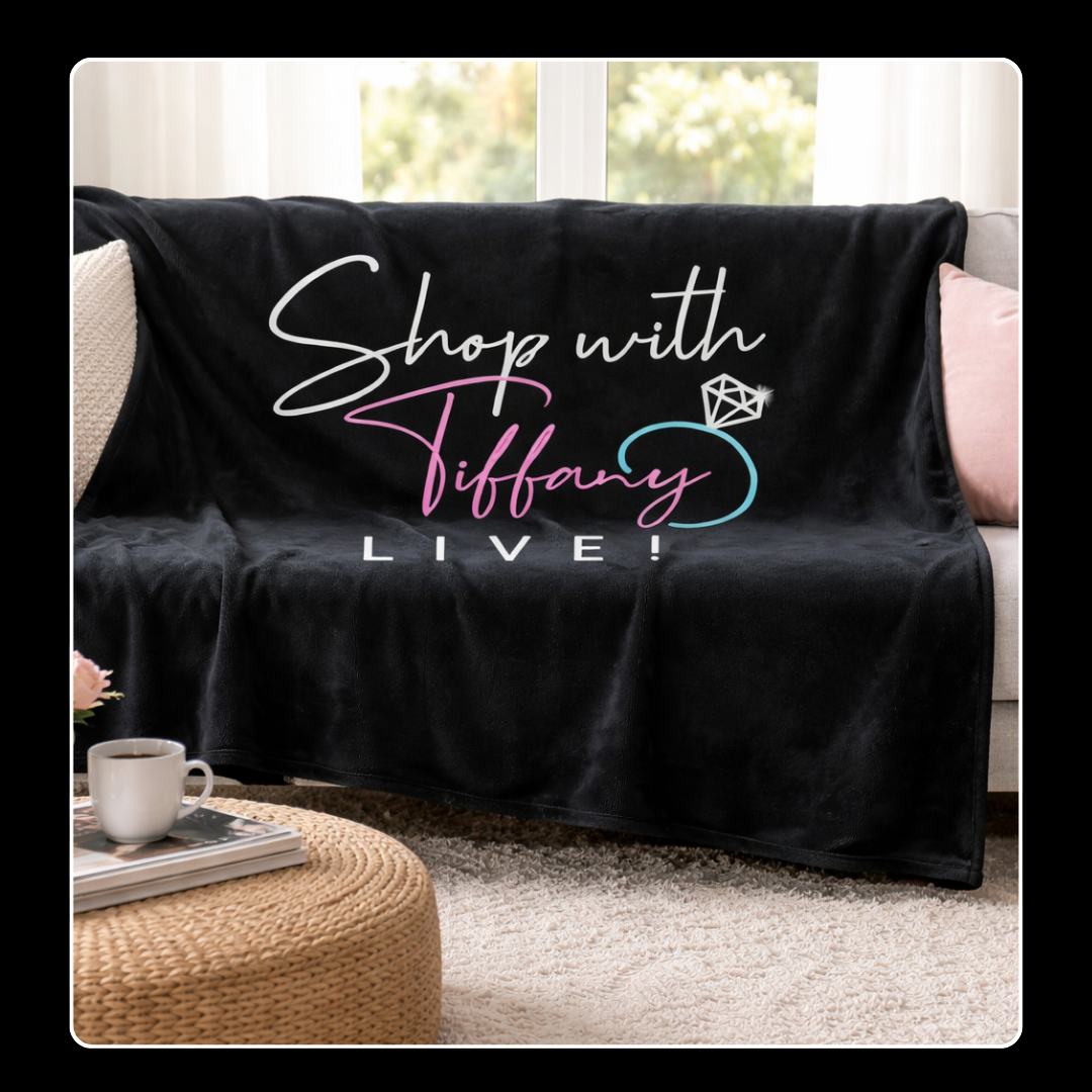 Shop with Tiffany Live Logo Blanket