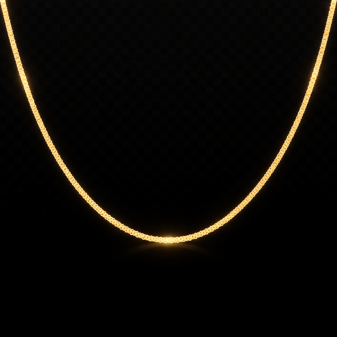14kt.  Bonded Yellow Gold over Fine Italian Silver Diamond Cut Popcorn Chain