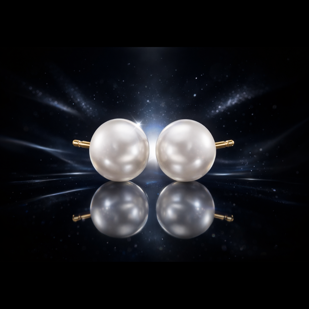 14 kt. Yellow Gold South Sea Pearl Stud Earrings