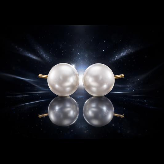 14 kt. Yellow Gold South Sea Pearl Stud Earrings