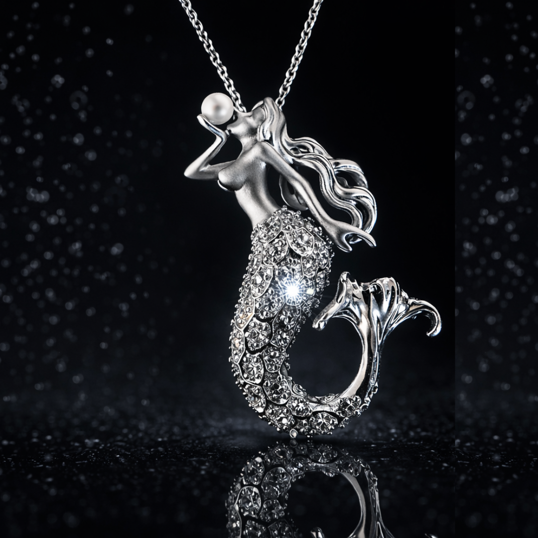 Blowing Kisses Mermaid Pendant