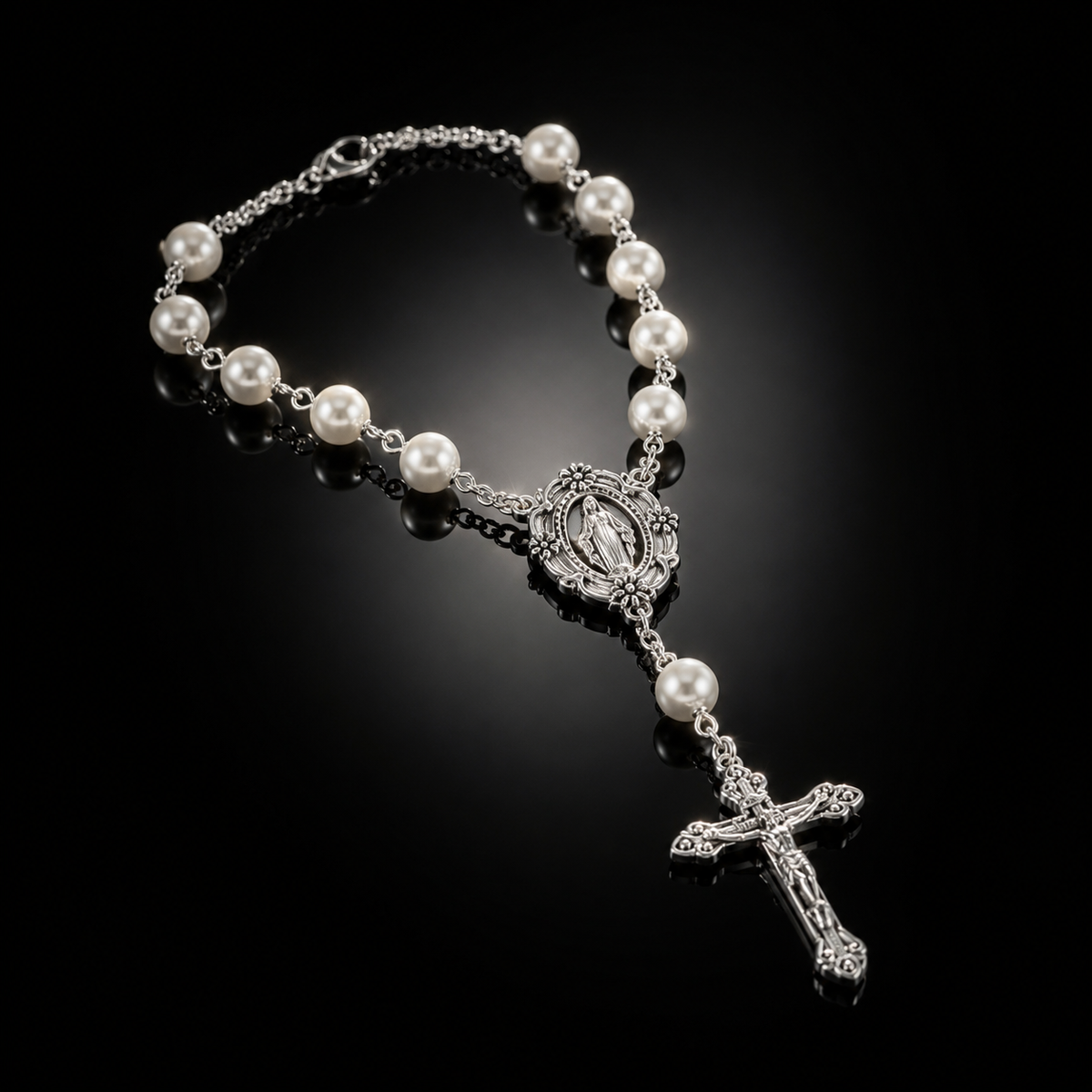 10 Bead Pocket Rosary 7.5 Inch