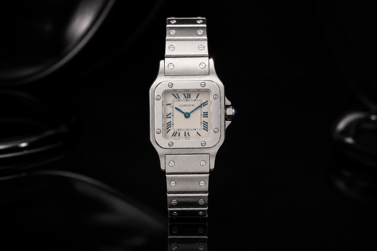 24 mm Ladies Cartier Santos Galbée
