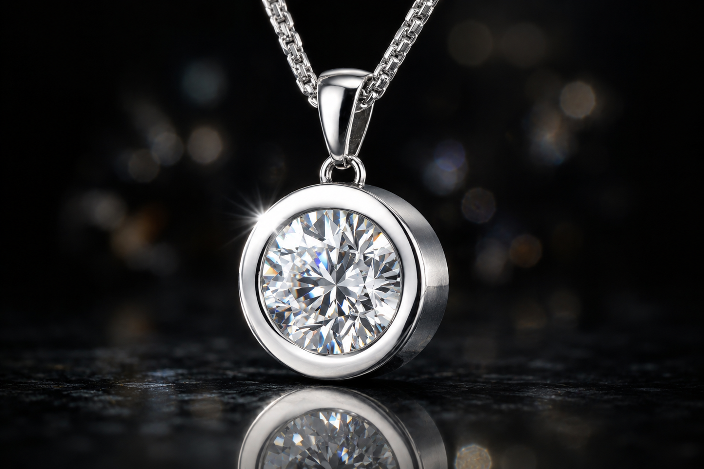 SWTL 15mm Mini Coin – Black, White & Champagne Diamond Set