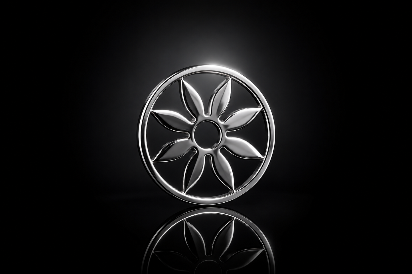 25mm Laser Cut Flower Coin for the SWTL Jewelry Collection