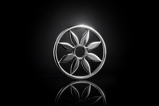 25mm Laser Cut Flower Coin for the SWTL Jewelry Collection