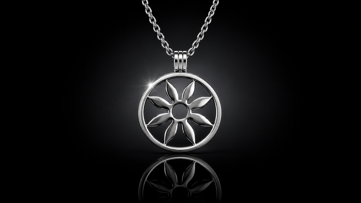 25mm Laser Cut Flower Coin for the SWTL Jewelry Collection