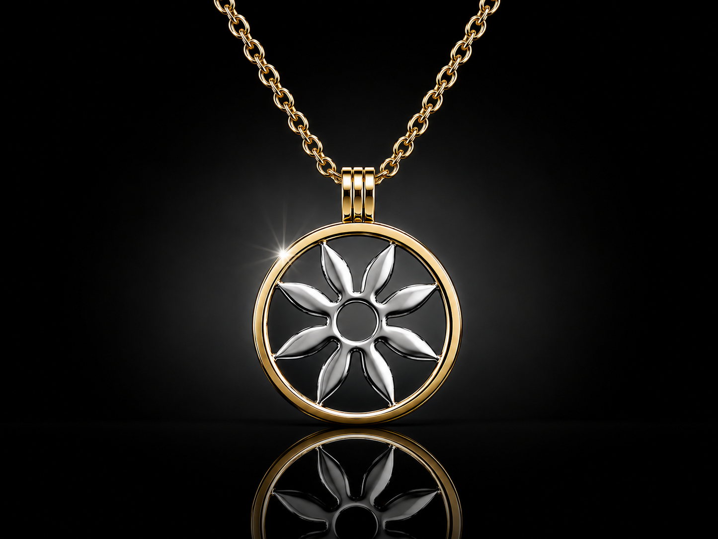 25mm Laser Cut Flower Coin for the SWTL Jewelry Collection