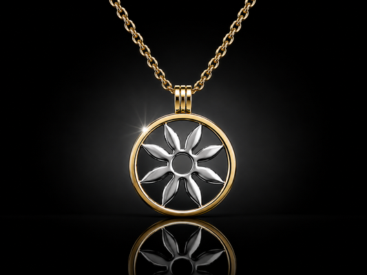 25mm Laser Cut Flower Coin for the SWTL Jewelry Collection