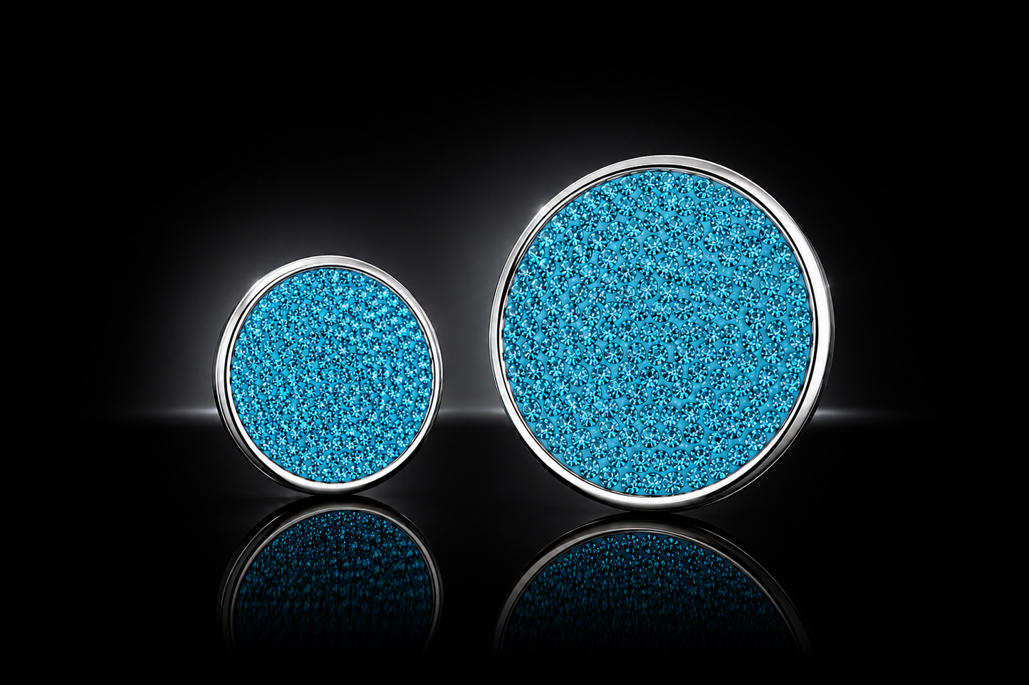 Genuine Turquoise Crystal Coins for the SWTL Jewelry Collection