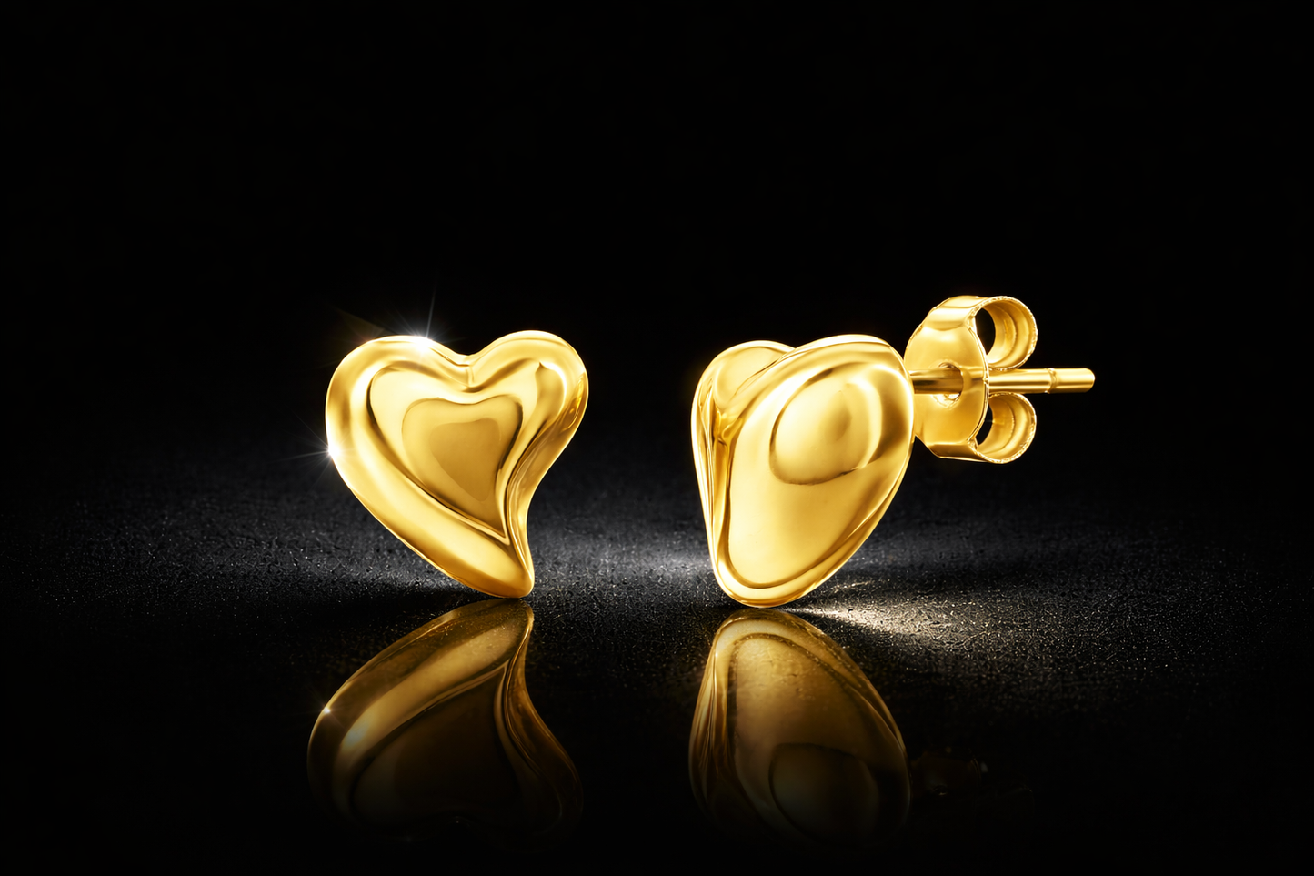 Puffed Heart Earrings