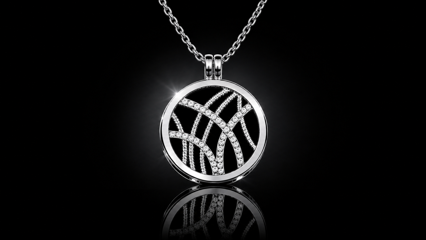 33 mm Laser Cut Crystal Coin