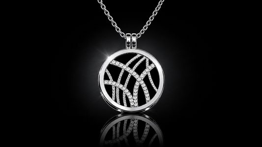 33 mm Laser Cut Crystal Coin