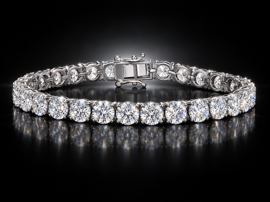 15.63 CTW Genuine Moissanite Tennis Bracelet - 1621