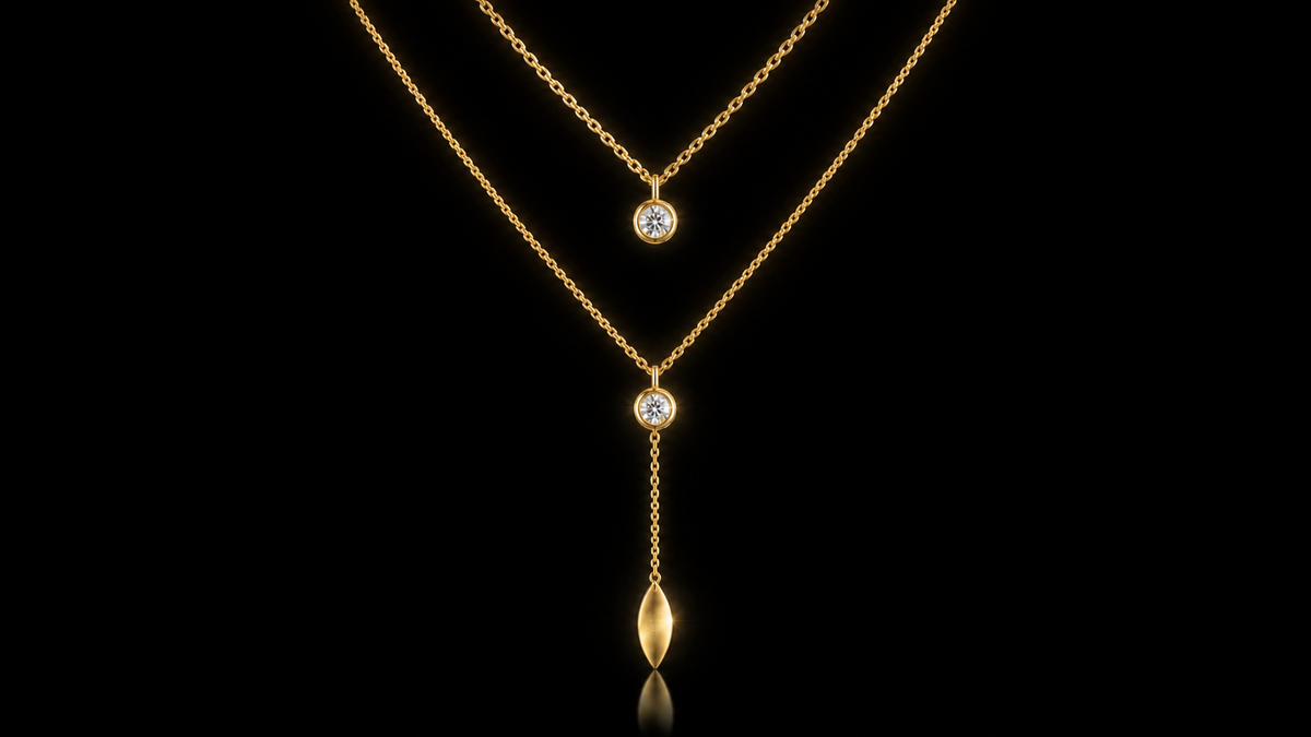 5.5 mm Bezel Set Cubic Zirconia Pendant or Lariat