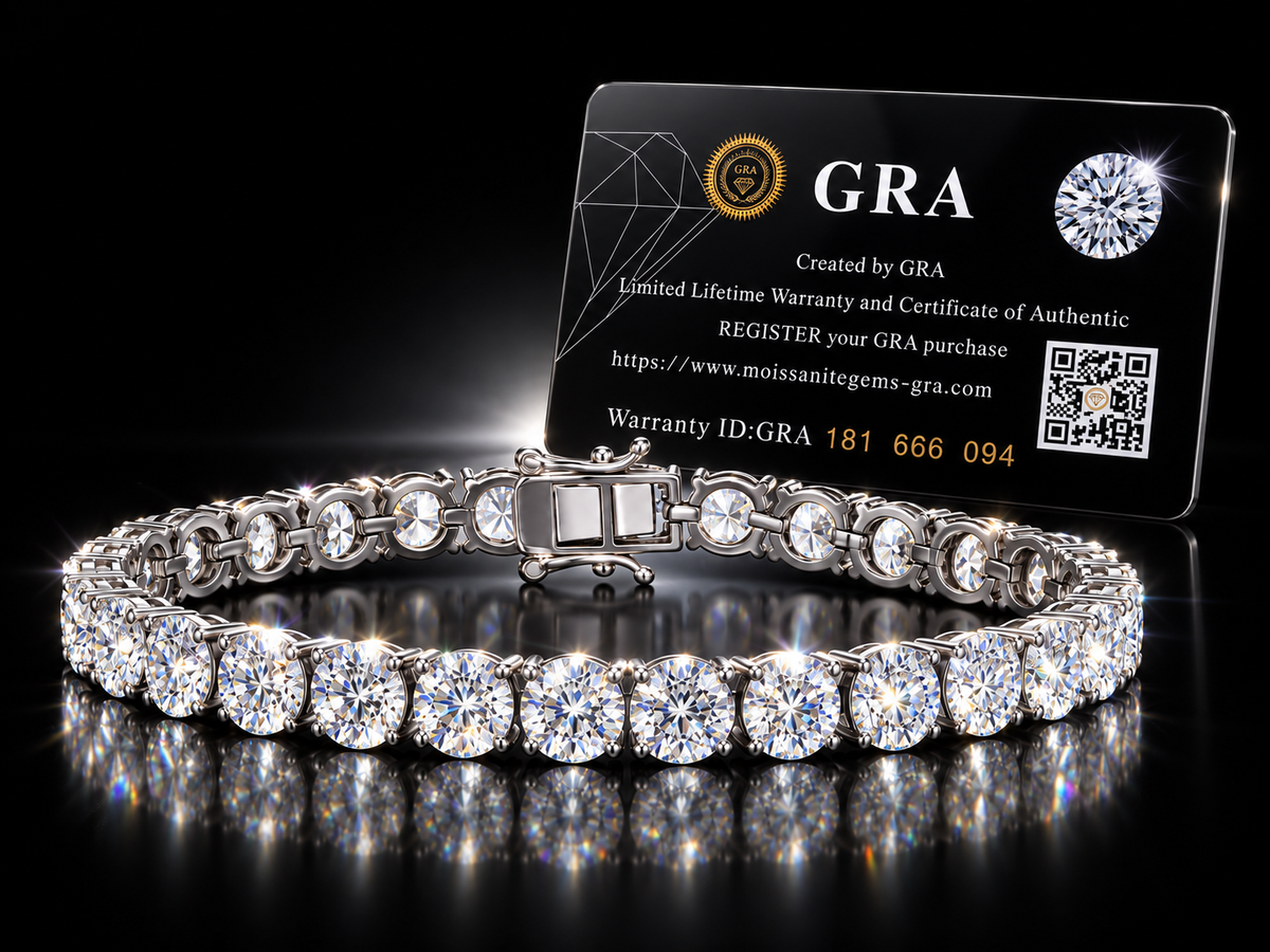 15.63 CTW Genuine Moissanite Tennis Bracelet - 1621