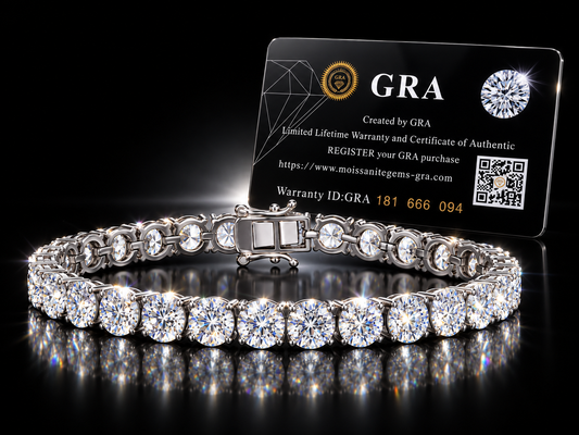 15.63 CTW Genuine Moissanite Tennis Bracelet - 1621