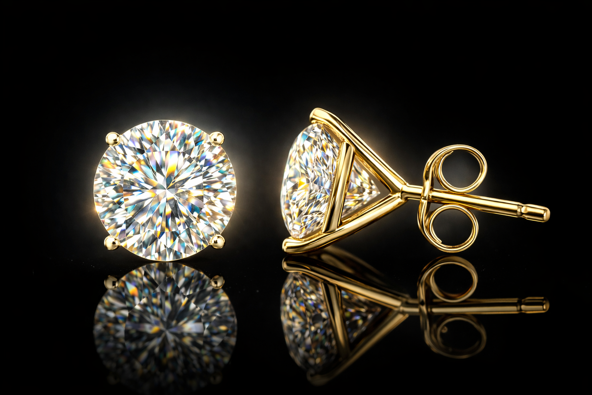 2.00 CTW Certified Lab-Grown Diamond Stud Earrings