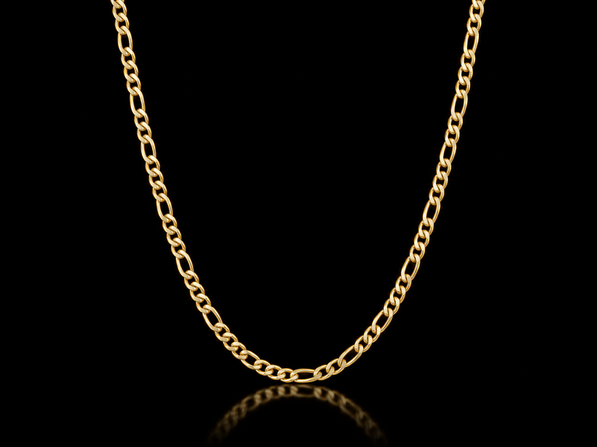 14kt Yellow Gold Stainless Steel Chains Cuban & Figaro