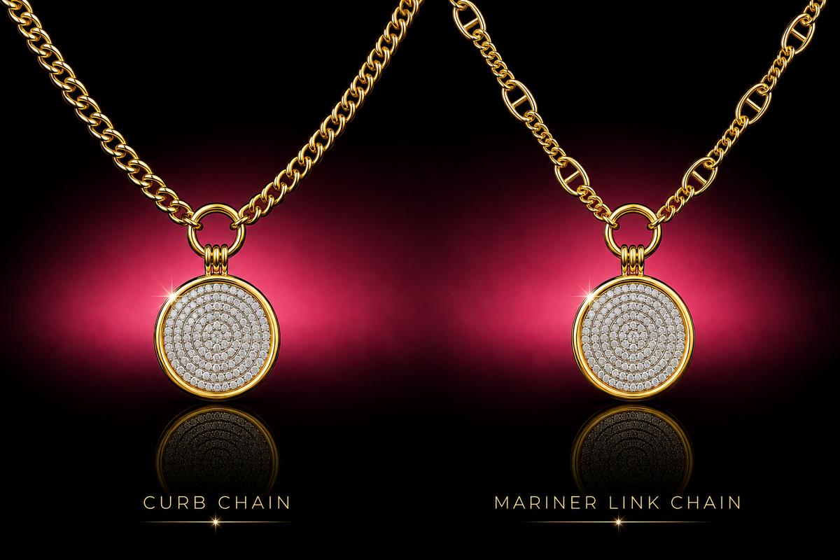 14K Yellow Gold Finished Stainless Steel Interchangeable Pendant Chain