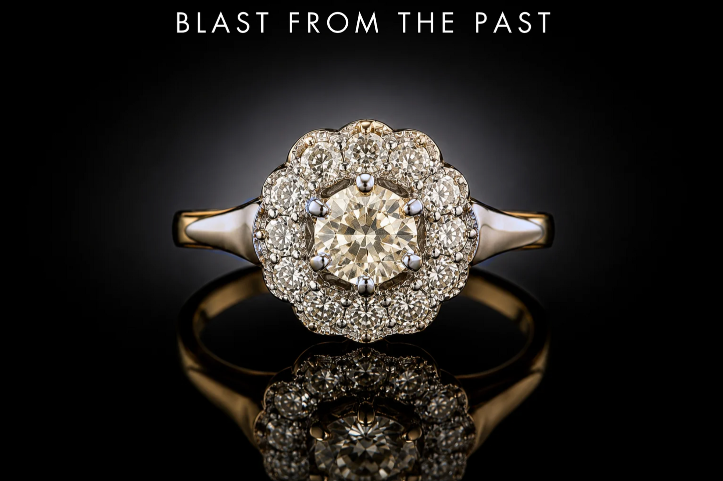 Vintage 14kt Yellow & White Gold .55 CTW Mine-Cut Diamond Ring, Circa 1930s