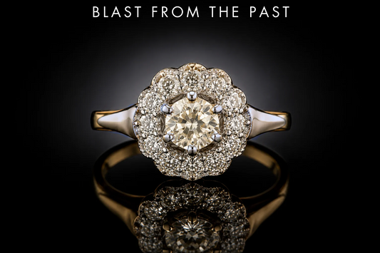 Vintage 14kt Yellow & White Gold .55 CTW Mine-Cut Diamond Ring, Circa 1930s
