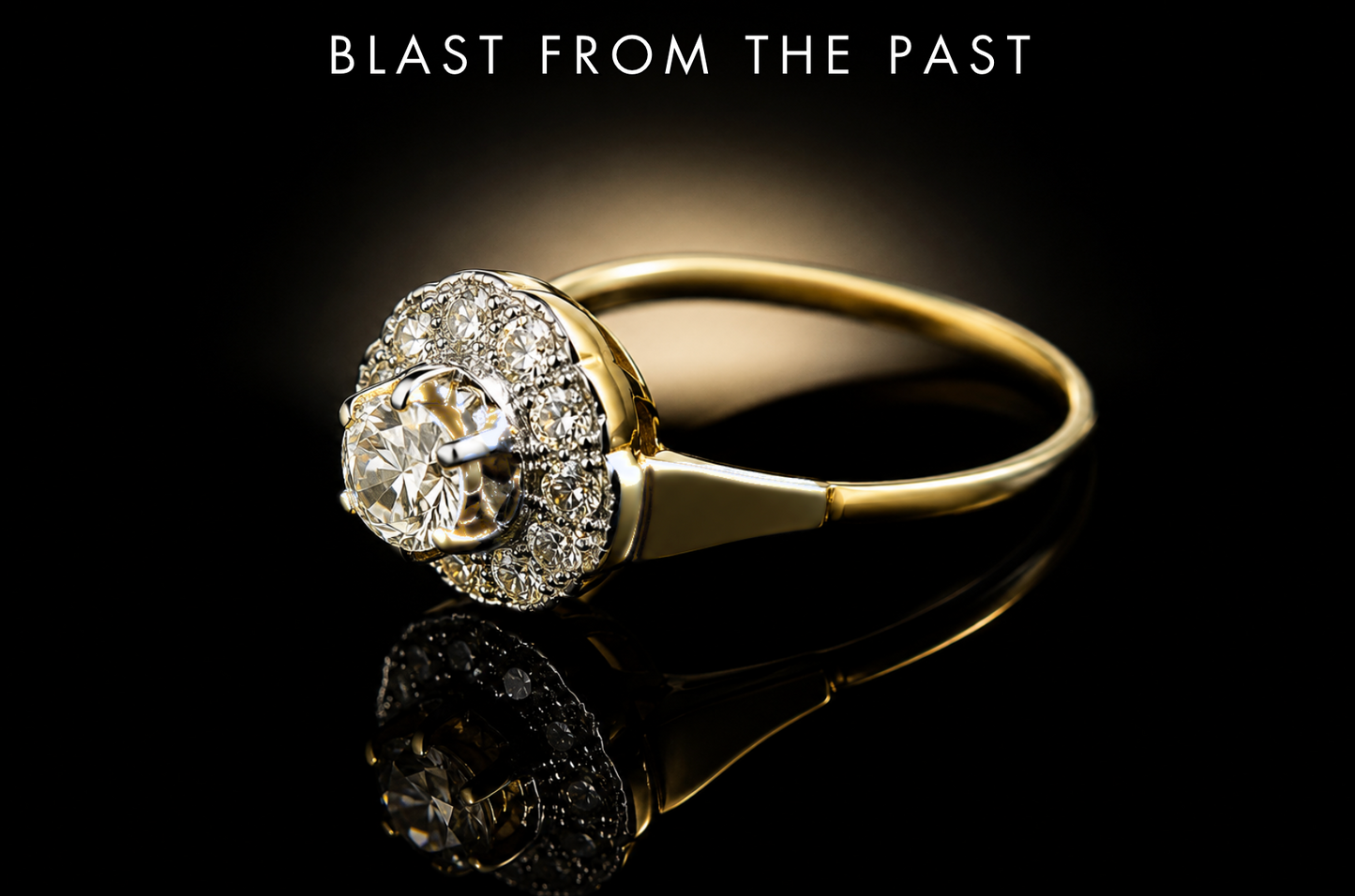 Vintage 14kt Yellow & White Gold .55 CTW Mine-Cut Diamond Ring, Circa 1930s